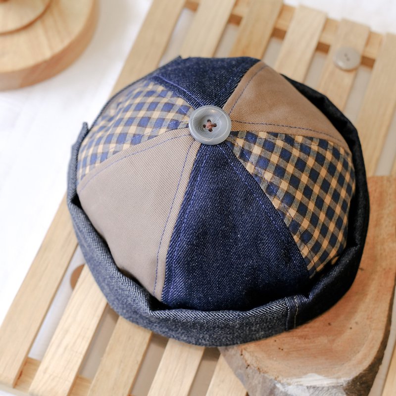 Customized Style - Blue MiKi Cap (L size) - Hats & Caps - Cotton & Hemp Blue