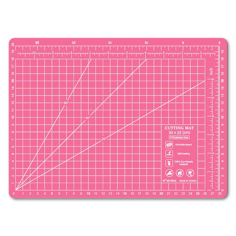 A4粉紅客製環保切割墊板學生桌墊辦公文具學校辦公室設計禮品禮物 - 其他 - 塑膠 粉紅色