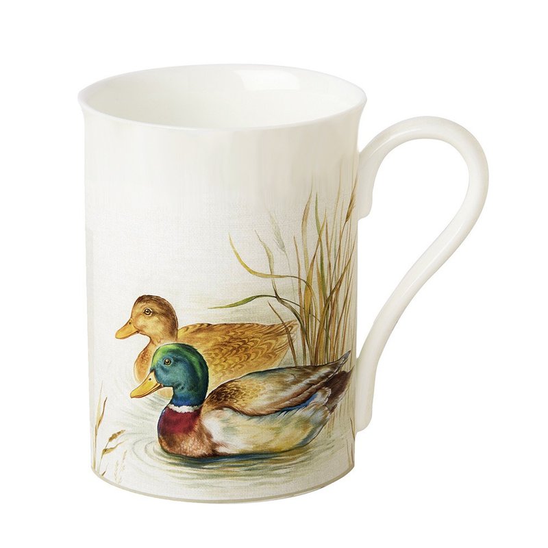 Germany IHR-Bone China Mug-Duck Hunting Bone China Mug - Mugs - Porcelain Multicolor