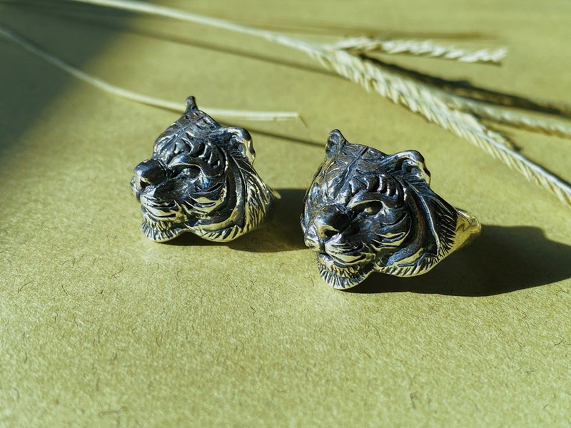 Totem tiger ring - General Rings - Sterling Silver Silver