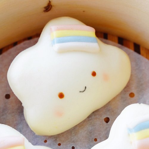 美姬饅頭 美姬饅頭 好心情雲朵鮮乳造型刈包 一盒6入