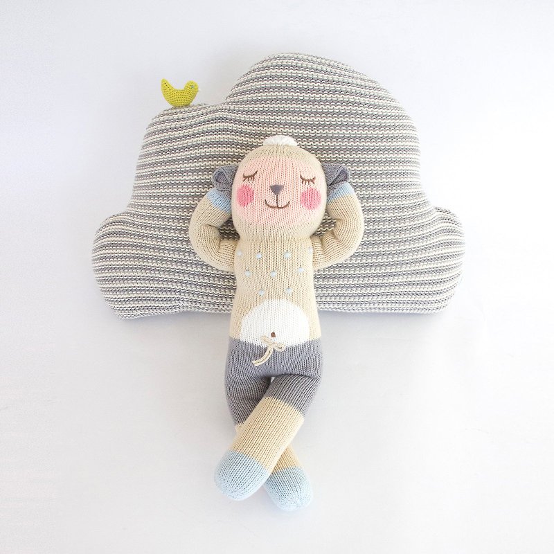American Blabla Kids Cotton Knit Doll (Large)-Shy Baa Baa Sheep B21052720 - ตุ๊กตา - ผ้าฝ้าย/ผ้าลินิน 