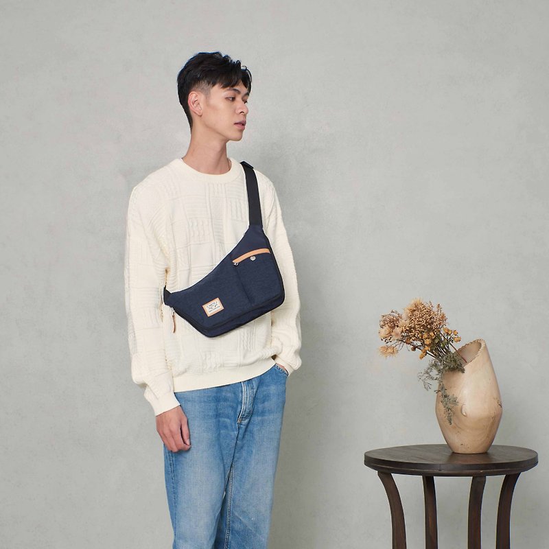 Denim Lightweight Crossbody Bag - Messenger Bags & Sling Bags - Other Man-Made Fibers Blue
