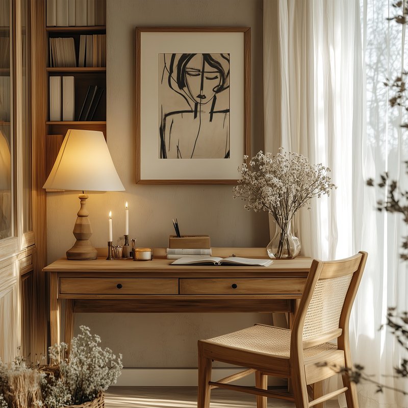 輪郭詩 / 抽象ミニマリストの人物ポスター - ポスター・絵 - 紙 