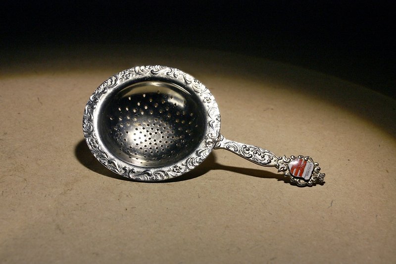 20世紀初めにオランダから購入された元の銀メッキのエンスヘーデブランドのアンティークティーティーフィルター - 急須・ティーカップ - 金属 シルバー