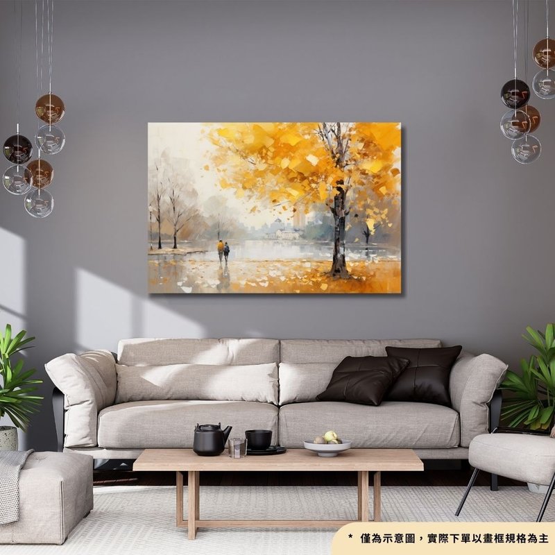 Autumn in the City 2 - [High Definition Giclee Oil Painting Series] Art Hanging Painting | Living Room Hanging Painting - Posters - Cotton & Hemp 