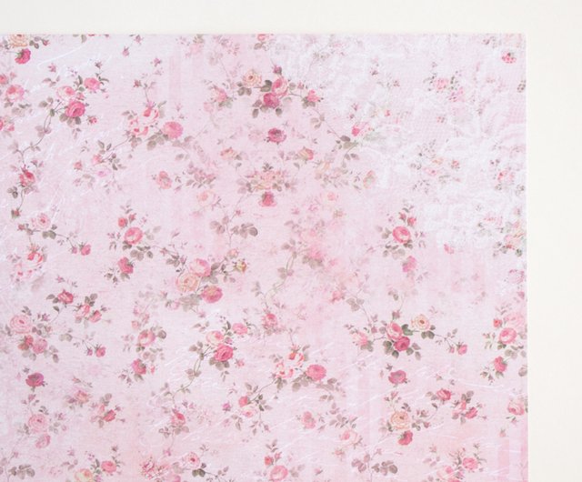 Scrapbook paper - vintage rose No.3 / multi use paper / 10 sheets A4 size -  Shop Vintage girly / Sweet painting Gift Wrapping & Boxes - Pinkoi