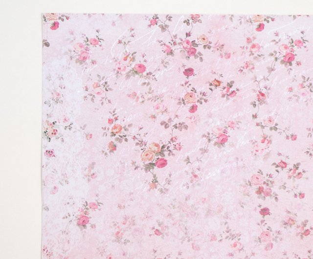 Scrapbook paper - vintage rose No.3 / multi use paper / 10 sheets