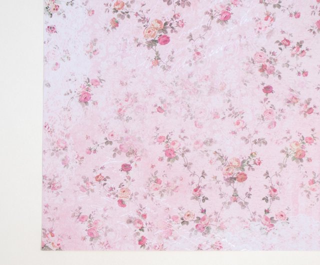 Scrapbook paper - vintage rose No.3 / multi use paper / 10 sheets A4 size -  Shop Vintage girly / Sweet painting Gift Wrapping & Boxes - Pinkoi