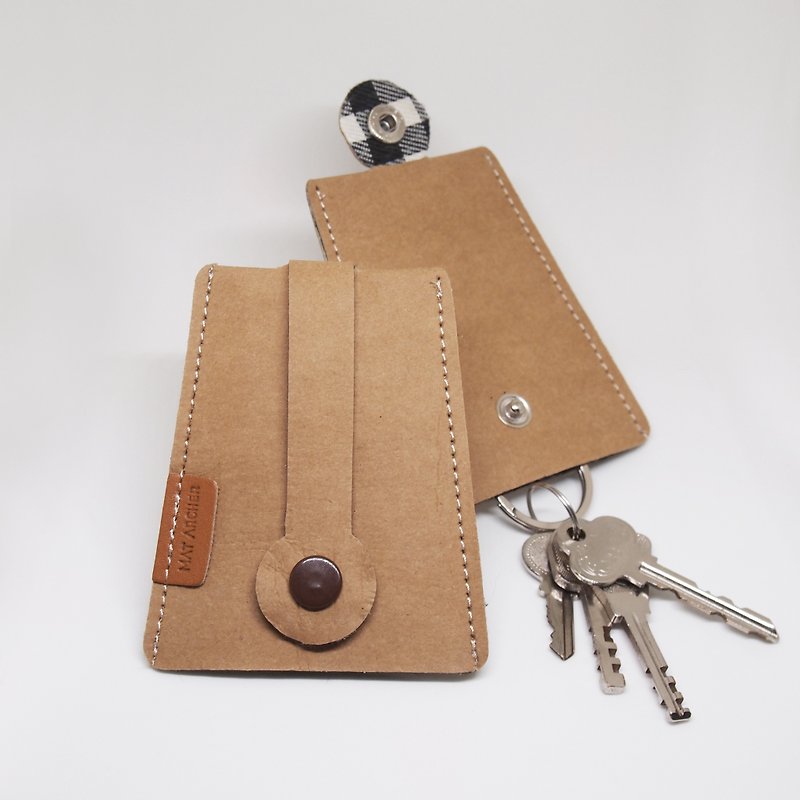 Denim Jeans Tag - Key Holder, Keychain - ที่ห้อยกุญแจ - วัสดุอื่นๆ สีกากี