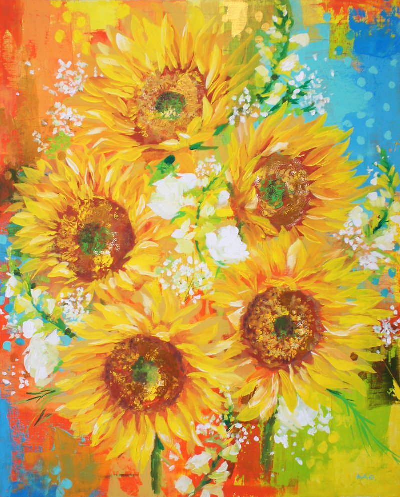 【Poster】Sunflower　flower　Art poster　made in Japan - Posters - Paper Yellow