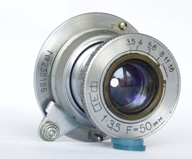 FED 3.5/50 USSR 折りたたみ式シルバーレンズ距離計 M39 マウント