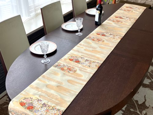 西陣織 着物 帯のテーブルランナー - ショップ Japanese style