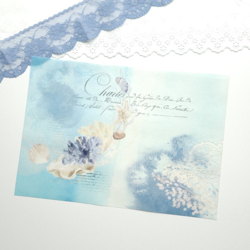 Ocean Tracing Paper - Other - Paper Blue