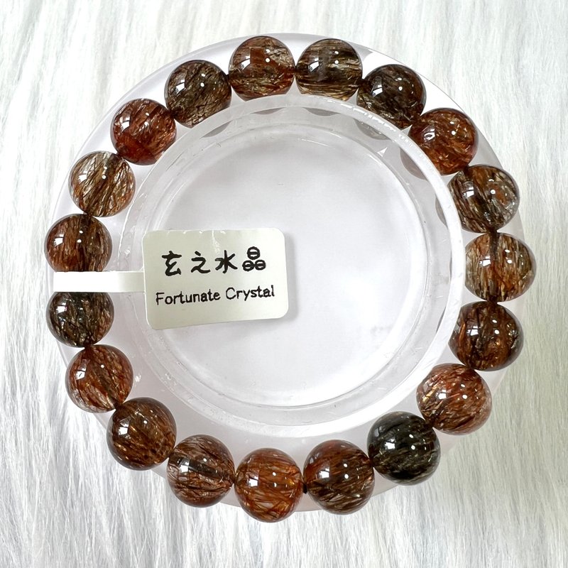 黑金超七手串 | 水晶 | 水晶手串 | 水晶手鏈 | 水晶手鍊 - 手鍊/手環 - 水晶 金色