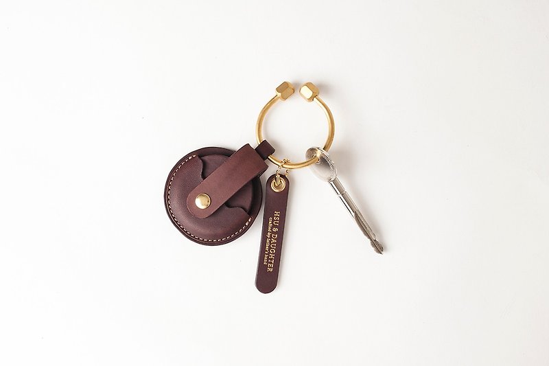 Gogoro key ring | leather custom | custom typing | leather case | genuine leather | gift - Keychains - Genuine Leather 
