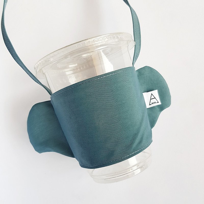 Ariel's wonderland/environmentally friendly drink cup bag/dumbo - ถุงใส่กระติกนำ้ - วัสดุอื่นๆ สีน้ำเงิน