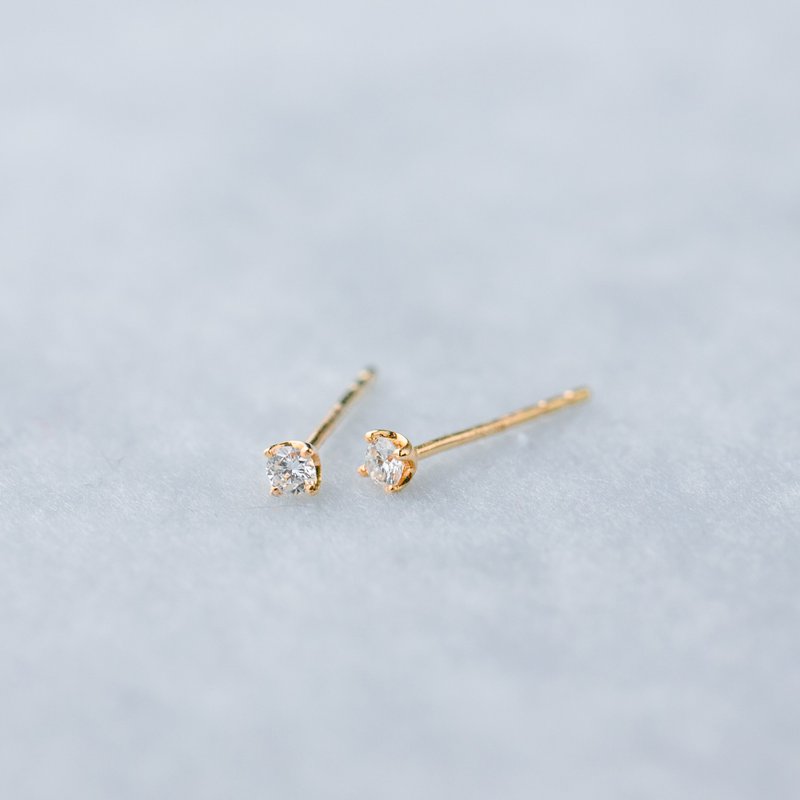 Diamond Stud 18k G - Earrings & Clip-ons - Diamond Gold