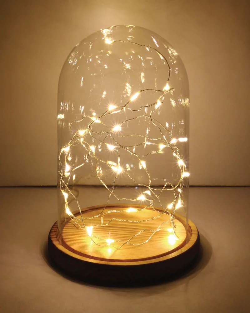 POSTalk Glass Bell Jar with LED Star Light (AF05) - ของวางตกแต่ง - วัสดุอื่นๆ 