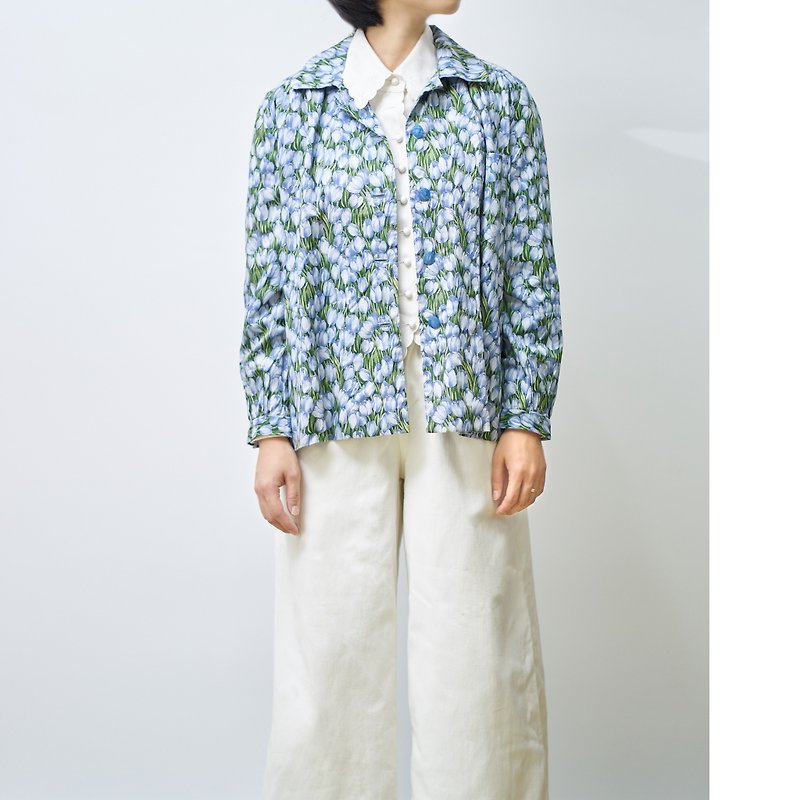 Lily Japanese vintage light jacket - เสื้อแจ็คเก็ต - เส้นใยสังเคราะห์ 
