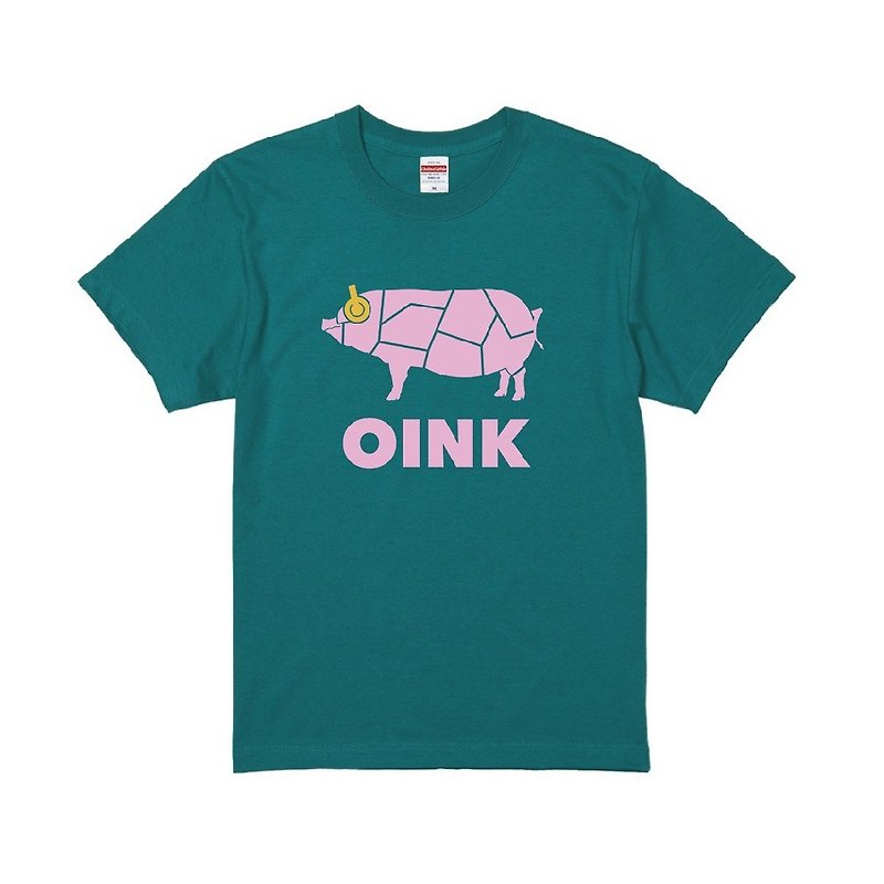 棉．麻 女 T 恤 - OINK T恤 - 西瓜綠