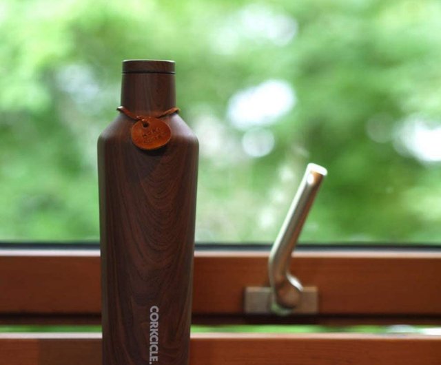 plastic life CORKCICLE Wood series three-layer vacuum easy-mouth bottle-470ml  walnut - Shop corkcicle Vacuum Flasks - Pinkoi