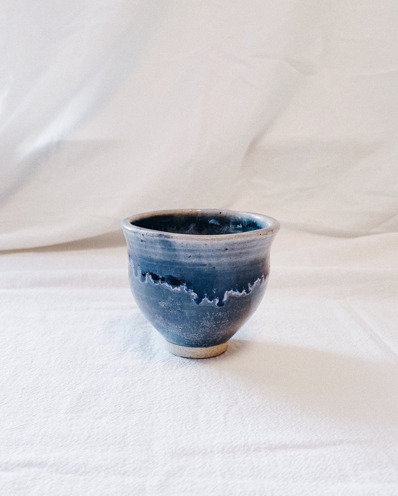 陶瓷手工 | 藍海浪杯 - 其他杯子 - 陶 藍色