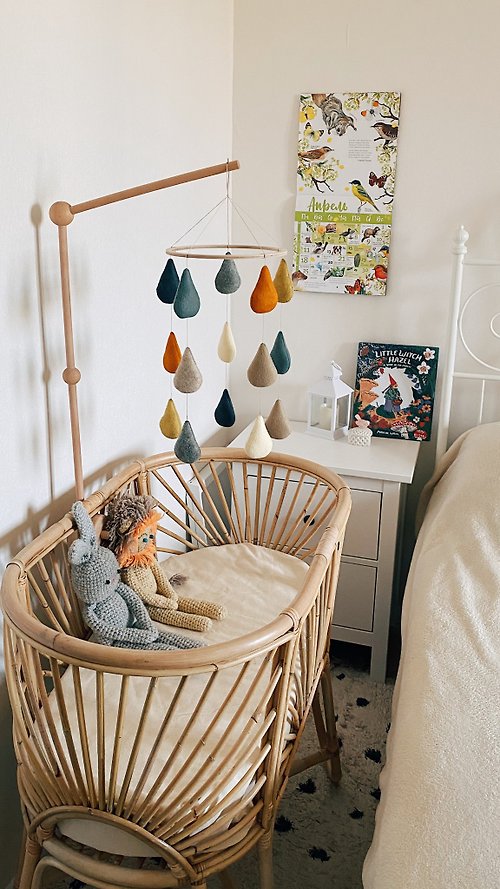 oblakoforkids Baby room decor Rain drops- gift for newborn- minimalist decor