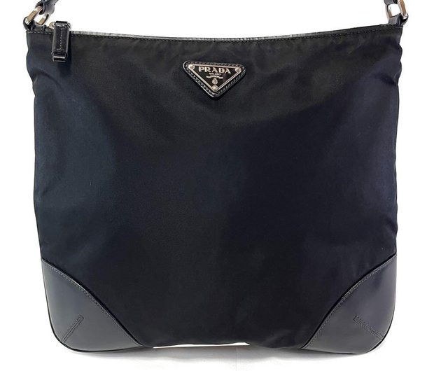 本物 PRADA プラダ ナイロン ショルダーバッグ ブラック BT0332
