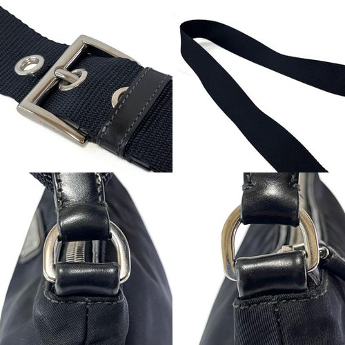 本物 PRADA プラダ ナイロン ショルダーバッグ ブラック BT0332
