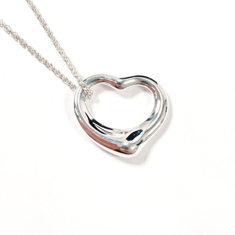 【日本直送 中古美品】ティファニー TIFFANY&Co. ネックレス オープンハート エルサペレッティ シルバー925 シルバー - 項鍊 - 純銀 銀色
