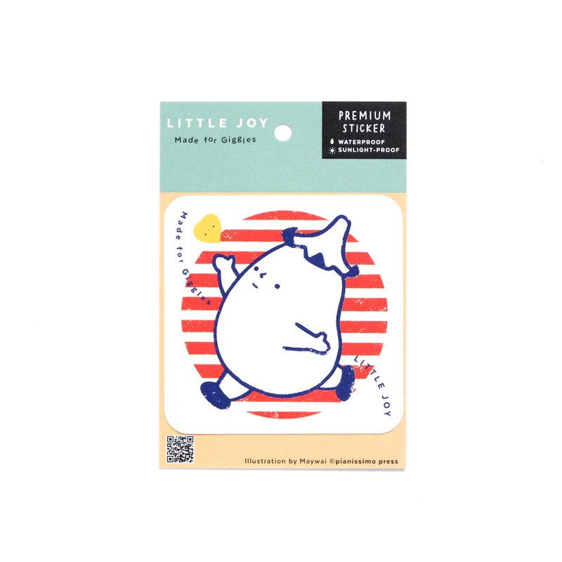Premium Sticker - Little Joy to The World - 貼紙 - 塑膠 多色