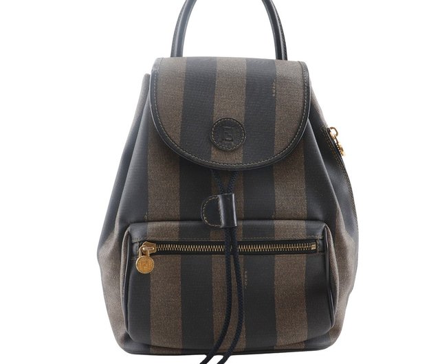 日本直送】フェンディ FENDI ぺカン リュック・デイパック PVC 茶