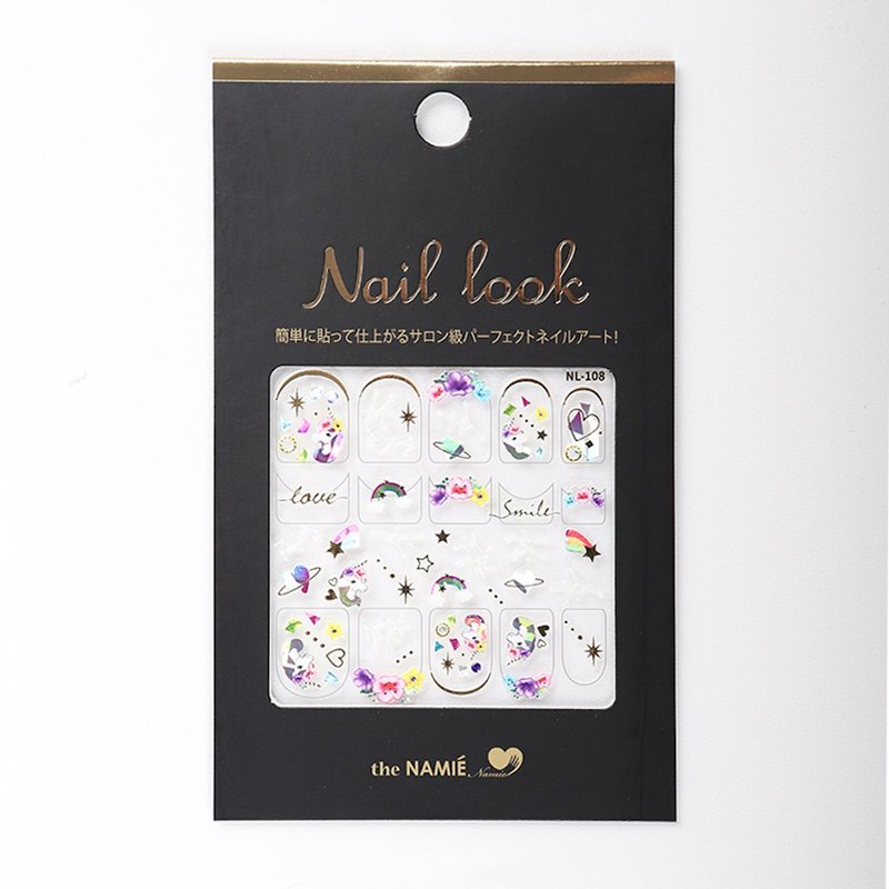 【 DIY 美甲】Nail Look 美甲裝飾藝術貼紙 甜美獨角獸 - 指甲油/指甲貼 - 紙 金色