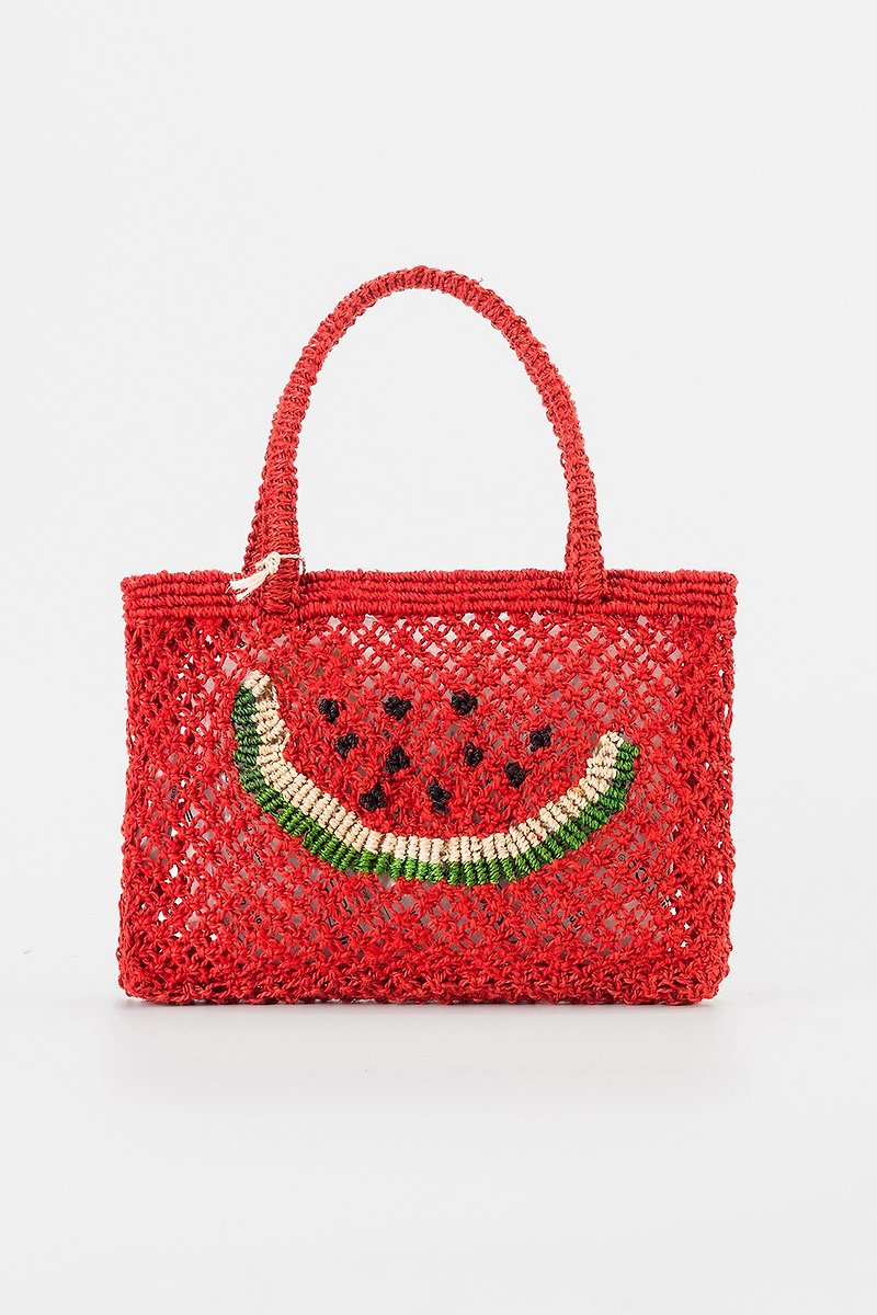 The Jacksons Watermelon-Tracy-Scarlet-Mini - Handbags & Totes - Cotton & Hemp Red