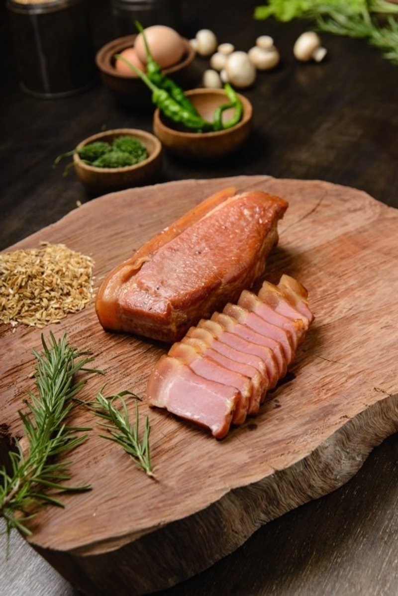 簡單料理-龍眼木柑橘皮煙燻後腿肉片-無防腐劑無亞硝酸 - 料理包/調理包 - 新鮮食材 