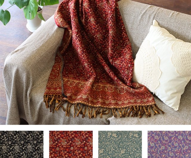 予約販売】インド製フラワーブランケット - ショップ Moonstar