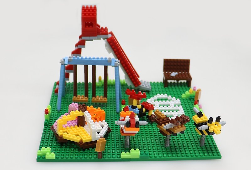 Children's Playground - Miniature Building Blocks - บอร์ดเกม - พลาสติก 