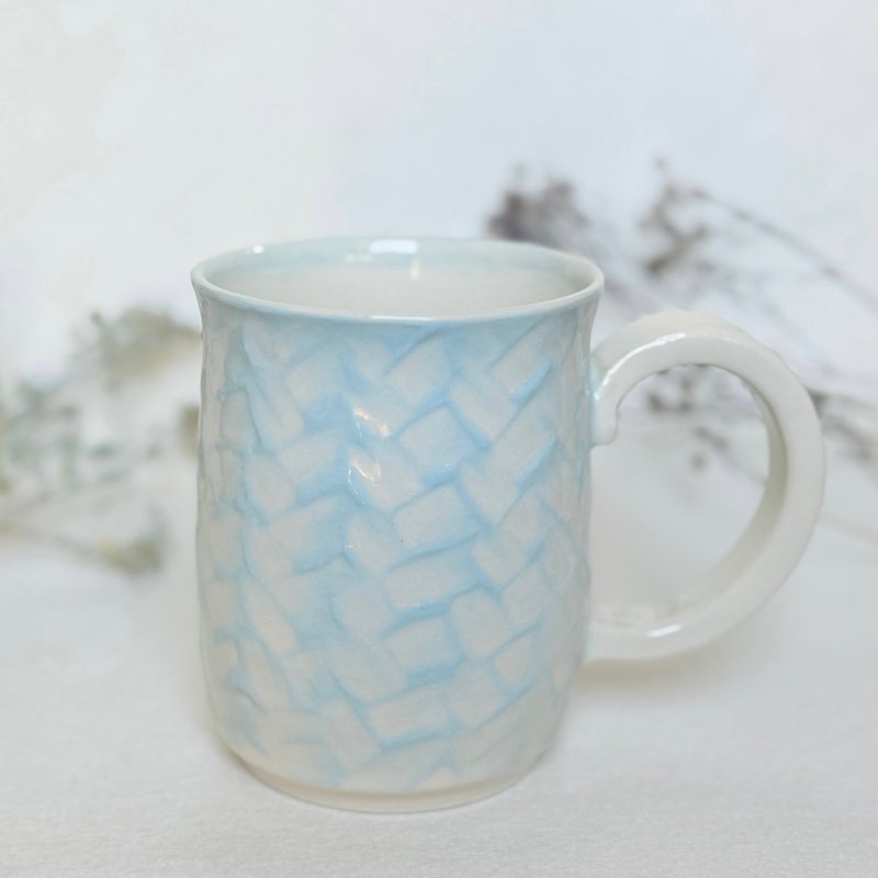 融融奶油。馬克杯 手工陶瓷茶杯 咖啡杯 陶藝 母親節禮物 - 杯子 - 瓷 藍色