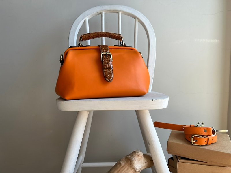 【在庫あり】デザイナーズセレクション、がまぐち、イブニングバッグ、ハンドメイド - 革細工 - 革 多色