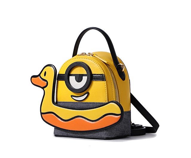  FION x Minions Mini Backpack Cute Leather Backpack Purse Small  Handbag Shoulder Bag with Convertible Straps (Pocket Minion) : Clothing,  Shoes & Jewelry