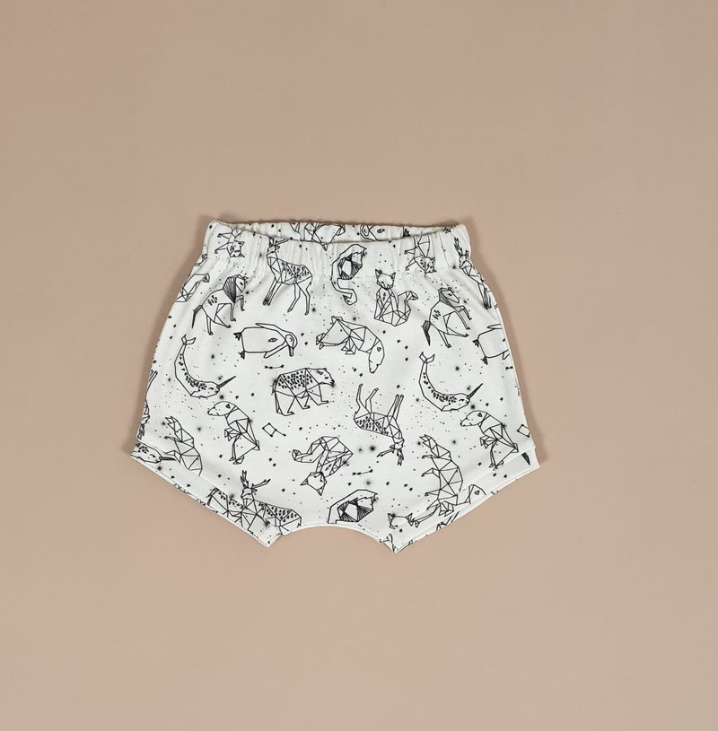 Constellations baby shorts, baby boy shorts, baby girl shorts, kids shorts - 男/女童長褲/短褲 - 棉．麻 多色