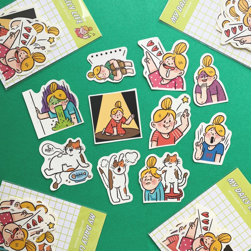 My daily 008 / sticker set - Stickers - Paper Multicolor