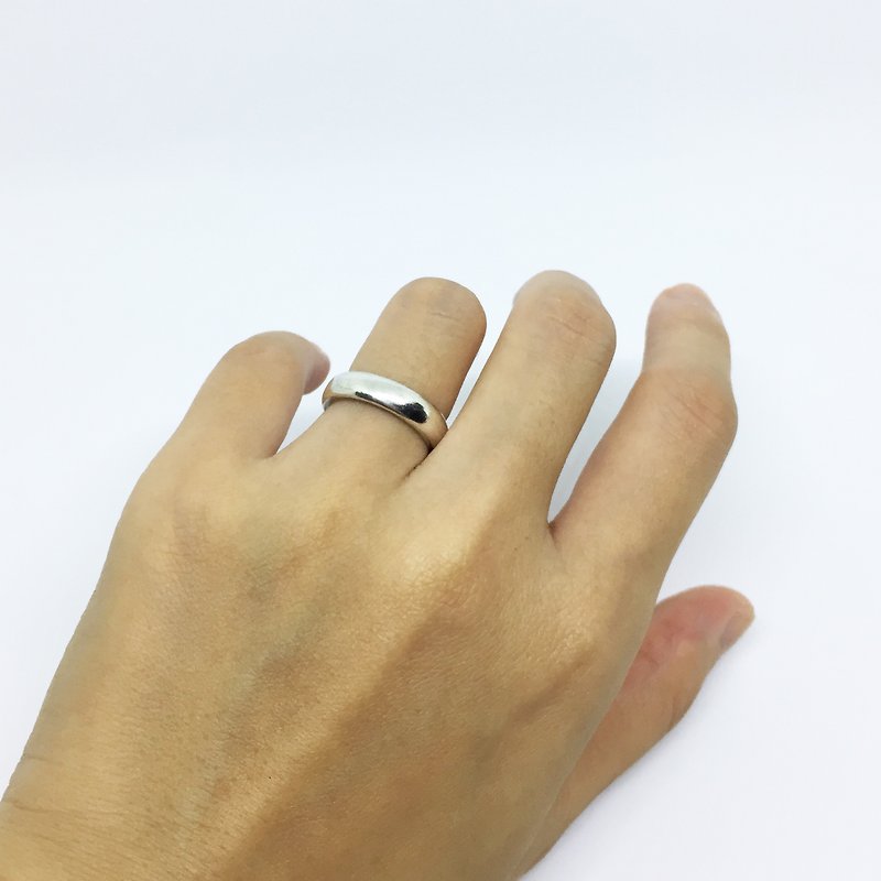 ► plain handmade and silver ring silver ring hand ring Nvjie neutral ◄ - แหวนทั่วไป - โลหะ สีเทา