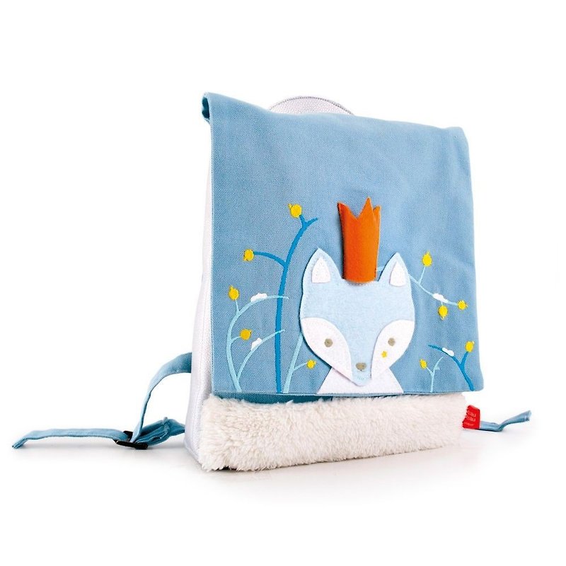 Fairy cotton backpack - fox - กระเป๋าเป้สะพายหลัง - ผ้าฝ้าย/ผ้าลินิน สีน้ำเงิน