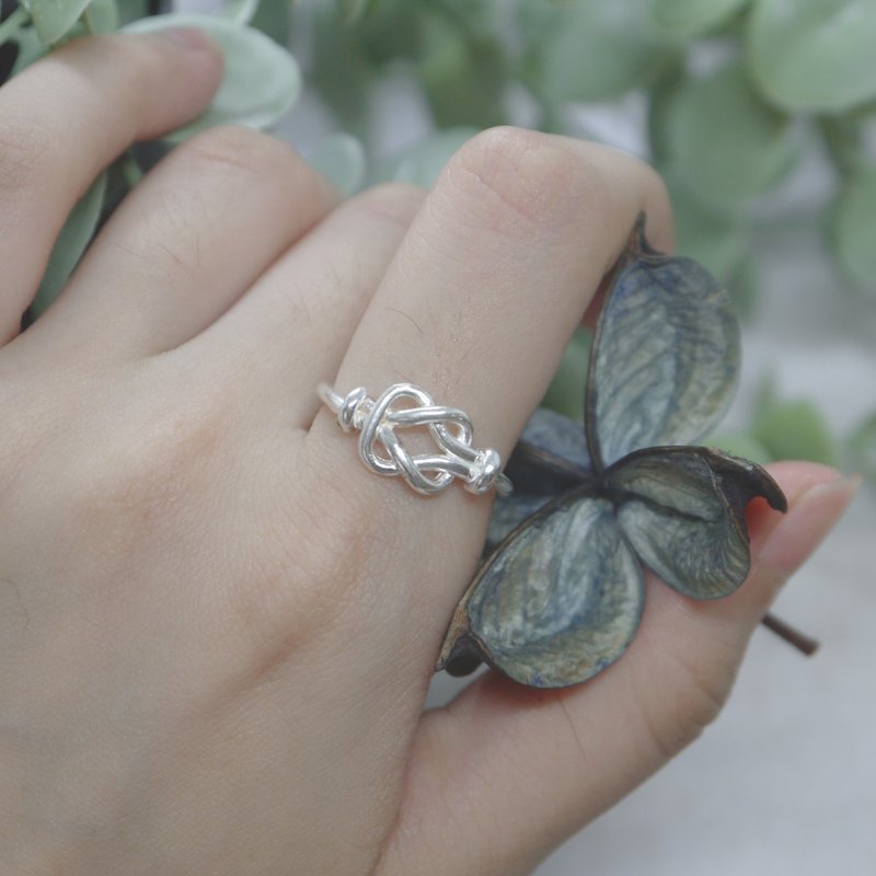 Double knot-sterling silver ring - General Rings - Sterling Silver Silver