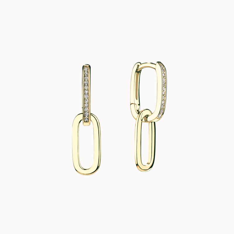 Chain Earrings - Earrings & Clip-ons - Sterling Silver Gold