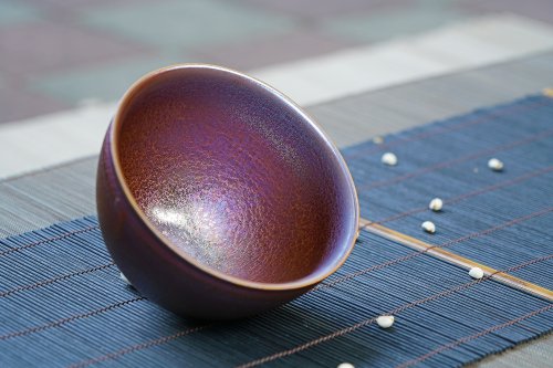 鹿港窯 禮品館 繁星熠熠 魅惑紫金-紫金天目 大茶洗 鬥茶碗│母親節禮盒