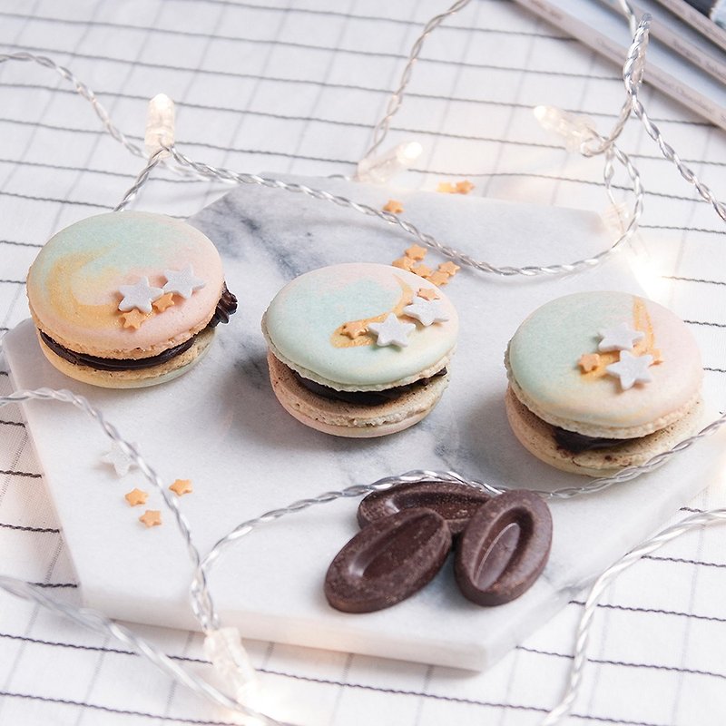 [Taipei Times Store] Fafuna Starry Sky Macarons, Shining and Bright, DIY Tablet Teaching - Cuisine - Fresh Ingredients 