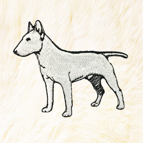 24PlanetsStudio Bull Terrier Dog Iron on Patch Buy 3 Get 1 Free